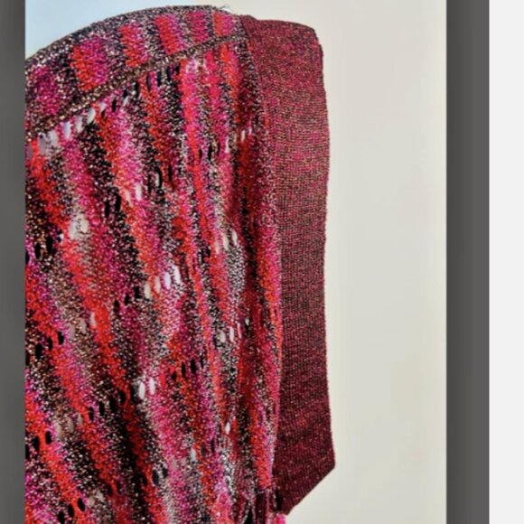 NWT MISSONI RED w/LUREX DRESS SIZE 44/10 - Picture 9 of 12